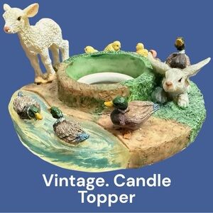 Charming Animal Candle Topper - Multicolor